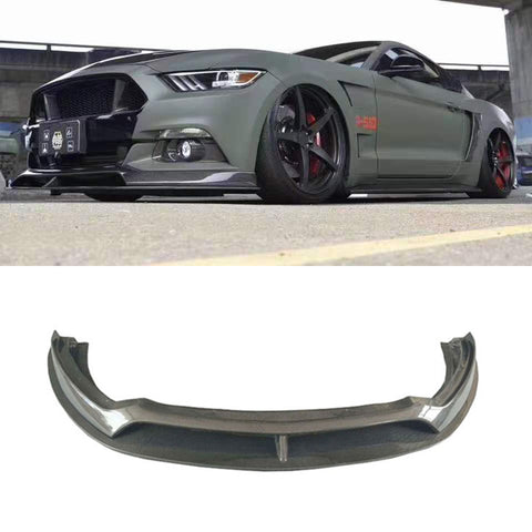 AC style carbon fiber front lip for Mustang 2015-2017