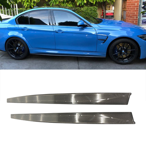 MP style dry carbon fiber Double layer side skirts for F82 M4 F80 M3