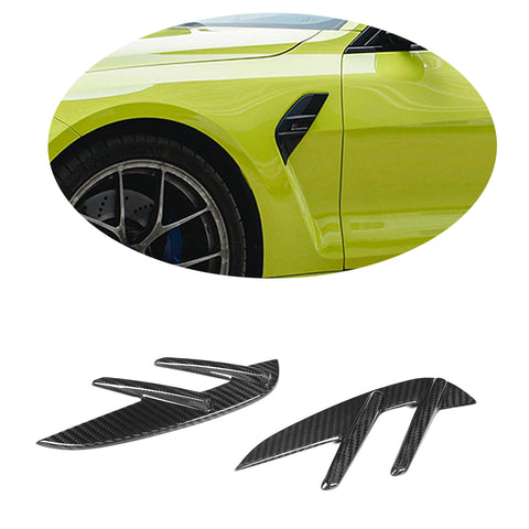 Dry carbon fiber fender vet for BMW G80 M3 G82 M4 fender trim