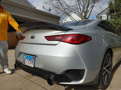 Duckbill trunk spoiler for infiniti Q60 hollow spoiler
