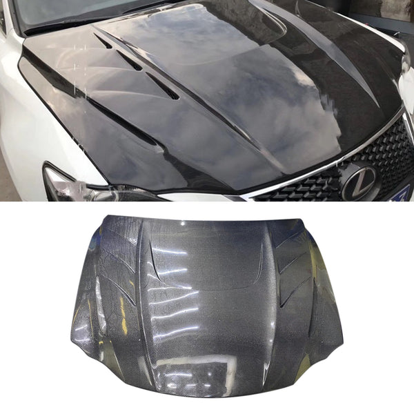 Carbon fiber  hood bonnet for Lexus IS engine cover