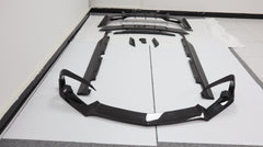 R-style car  body kit for AMG GT GTS carbon fiber front lip side skirts rear diffuser spoiler wing er lip front bar chin lip