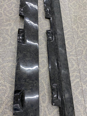 R-style forging carbon fiber side skirts for AMG GT GTS