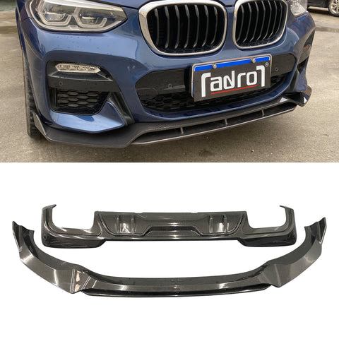 HM style carbon fiber car bumpers front lip rear diffuser for G01 G08 X3