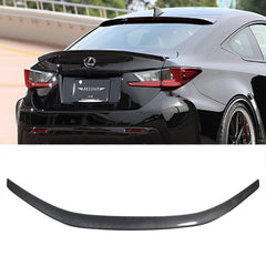 RCF style carbon fiber rear trunk spoiler for RC350