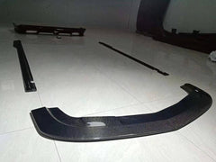 Carbon fiber front lip, side skirts, rear diffuser for dodge challenger front splitter