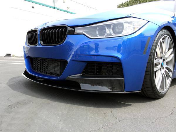 carbon fiber MP front lip for 3 series F30 splitter M-tech
