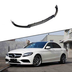 BS Style Carbon Fiber  Front Bumper  Lip for Benz w205 C43 C63 AMG  coupe sedan