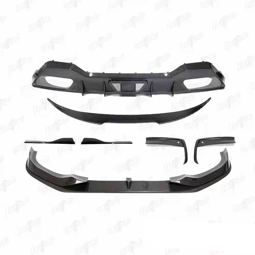 Ac style carbon fiber front lip  rear diffuser spoiler for 8 series G14 G15 G16