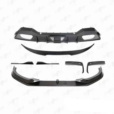 Ac style carbon fiber front lip  rear diffuser spoiler for 8 series G14 G15 G16