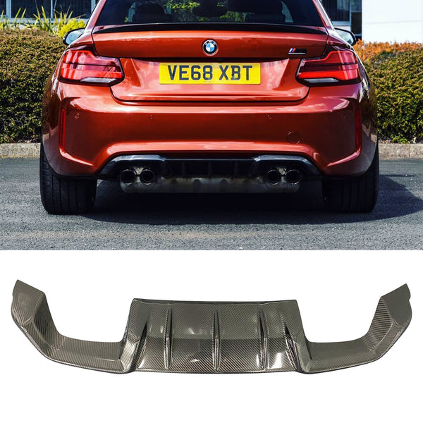 DRY carbon fiber MP diffuser for BMW F87 M2 M2C