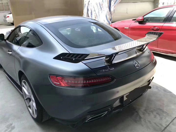 GTR style Carbon Fiber Rear Spoiler  For  AMG GT GTS AMG GTR  trunk wing