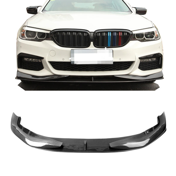 AC style carbon fiber front bumper lip for 5 series G30 G38 2017-2019