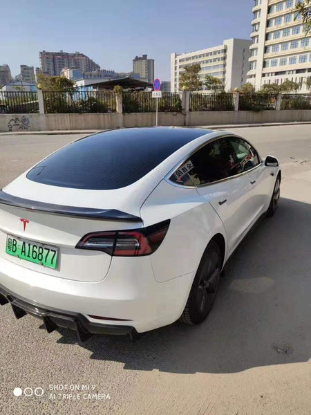 Real carbon Vorstenier spoiler for Tesla Model 3