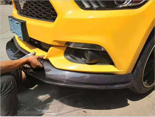 AC style carbon fiber front lip for Mustang 2015-2017