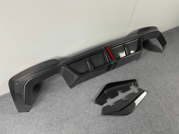 Carbon fiber rear diffuser  for F97 X3M rear bumper splitter lip