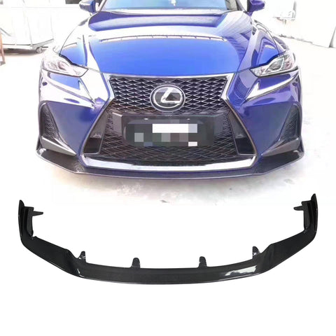 Artisan style carbon fiber front lip for Lexus IS
