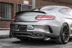 carbon fiber PSM style body kit rear diffuser for W205 C63 AMG