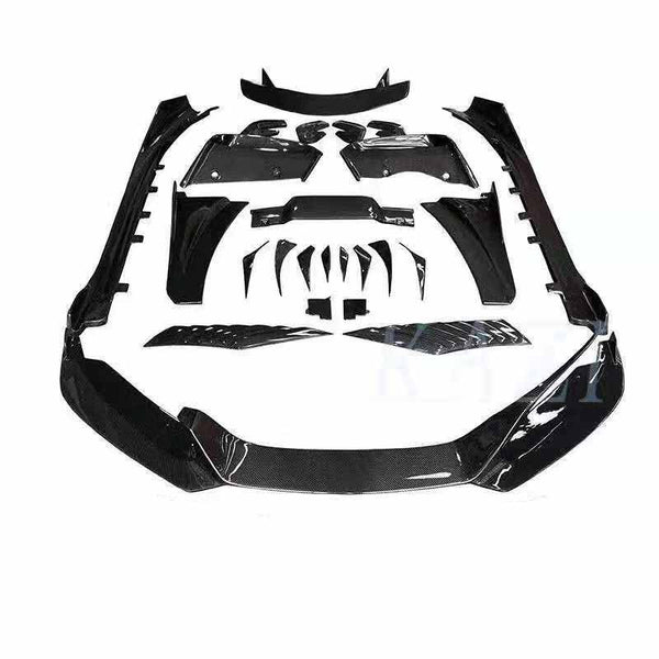 Carbon fiber front lip side skirt rear diffusion wing for BMW I8