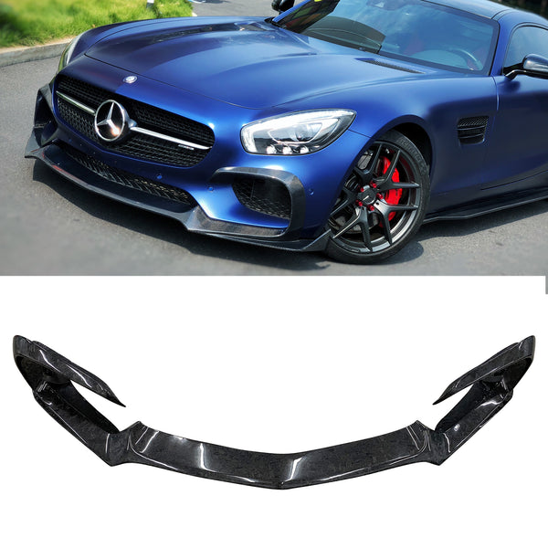 R-style forging carbon fiber front lip for AMG GT GTS