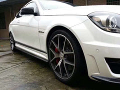 Carbon Fiber W204 Side Skirts for C Class W204 C204 C63 AMG 2012 UP