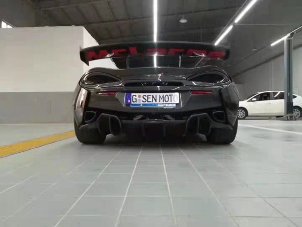 GT4 style  carbon fiber rear wing for Mclaren 570s 570gt 540c rear spoiler