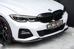 Carbon fiber rear diffuser with light  for BMW G20 G28 rear bumper lip