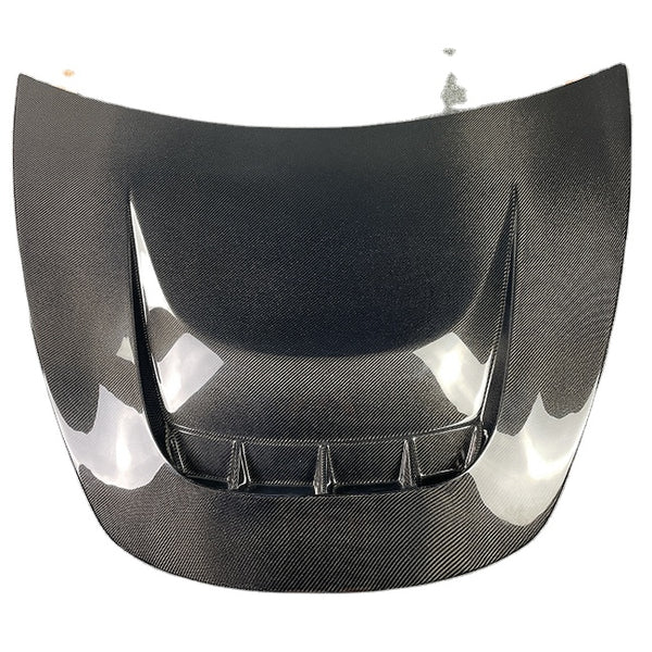 TESLA Model 3 carbon fiber ROBOT carbon hood, available in single-sided and double-sided carbon options
