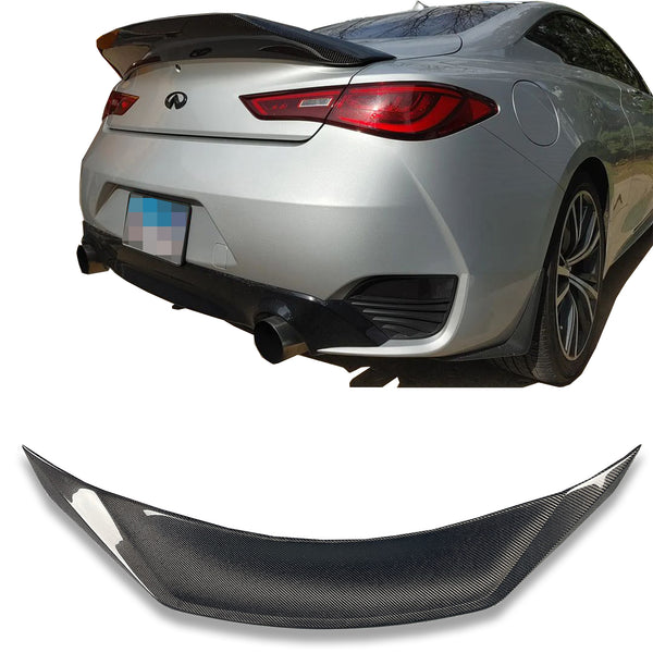 Duckbill trunk spoiler for infiniti Q60 hollow spoiler