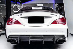 FD style Carbon Fiber Rear Bumper Diffuser For CLA Class W117 CLA200 CLA250 CLA260 CLA45 AMG 2014-2019