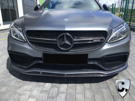 ED1 forged carbon front splitter for W205 C63 sedan C63s coupe
