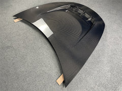 TESLA Model 3 carbon fiber ROBOT carbon hood, available in single-sided and double-sided carbon options