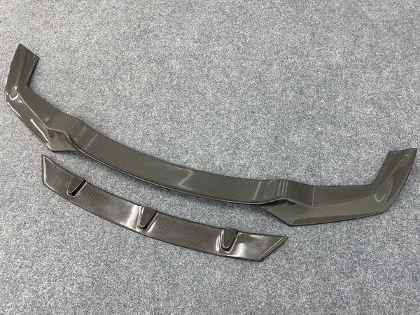 V style dry carbon fiber front lip for bmw F87 M2 M2C