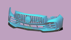 carbon fiber front lip for AMG GTR fitment