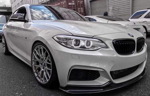 Front bumper 3D style carbon fiber front lip for 2 series F22