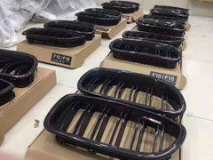 Carbon fiber Grille For 5 Series   F10 F18  M5 Glossy black grille