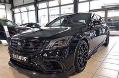 B Style Carbon Fiber Bumper Vents Front Lip Diffuser Body Kit For S Class W222 S63 S65 2018+