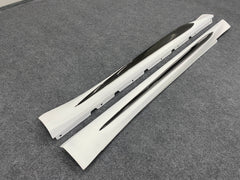 Quadrifoglio style carbon fiber body kit side skirt for Romeo Giulia