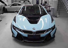 Carbon fiber front lip side skirt rear diffusion wing for BMW I8