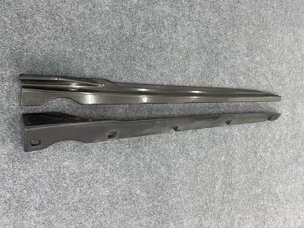 X5 G05 modified Black Samurai style carbon fiber side skirt fit for X5 G05