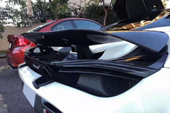 V style carbon fiber rear trunk wing for McLaren 720s spoiler