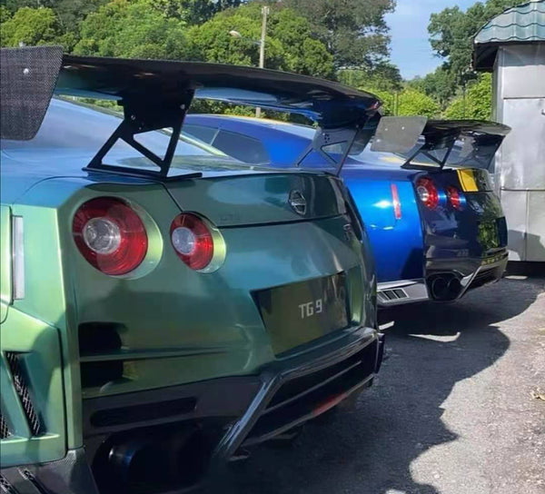 APR style carbon fiber body kit rear spoiler for R35