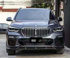 M style carbon fiber front bumper lip side skirts rear diffuser for X6 G06 2019 2020