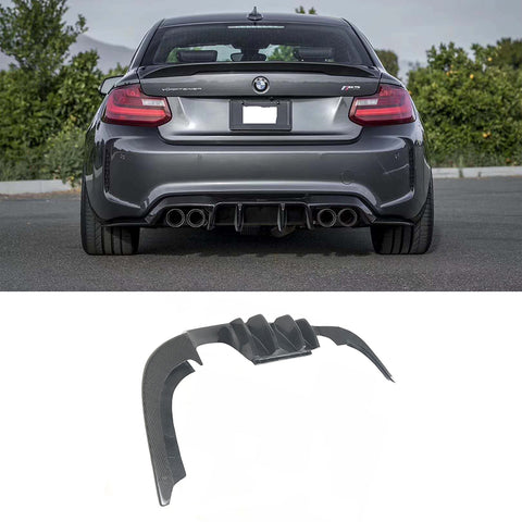 V Style carbon fiber rear bumper lip rear diffuser For F87 M2