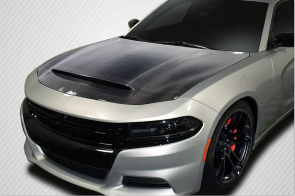 DM style carbon fiber hood for doger charger bonnet