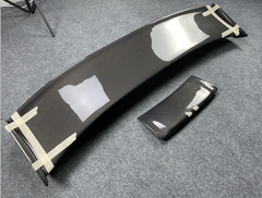 GTR R35 Nismo Style Carbon Fiber Rear Trunk Roof Spoiler With Brake Lights