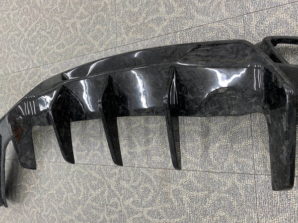 R-style forging carbon fiber rear diffuser for AMG GT GTS
