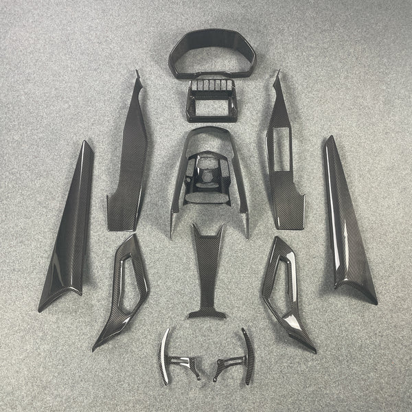 Dry carbon fiber interior decoration and shift paddles for LP700 LP720 LP750