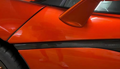 Dry Carbon Fiber Car Door Protection Trim Strips for Mclaren 540 570