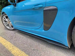 Carbon fiber front lip side skirt rear diffuser spoier for porsche cayman 718